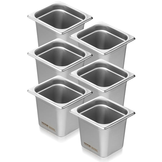 Reusable Stainless Steel Food Containers Set 6 pcs – Eco-Friendly Meal Prep Boxes with Leak-Proof Lids